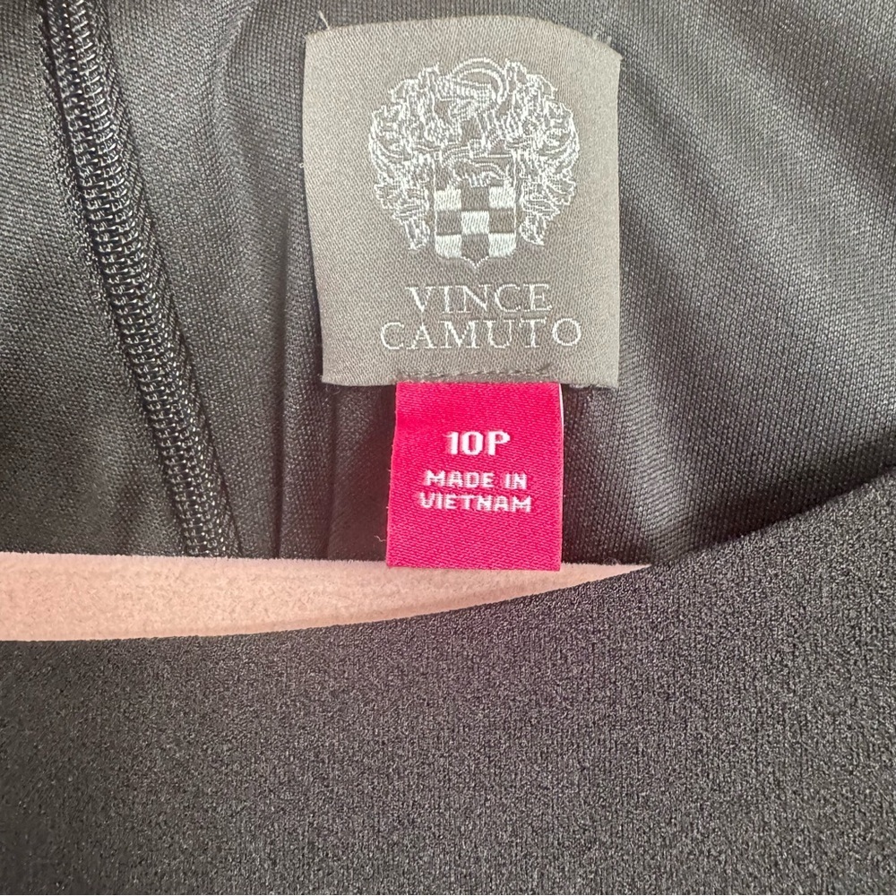 Vince Camuto Black Shift Dress Size 10P | Flutter Sleeve Petite NWT - Picture 6 of 8